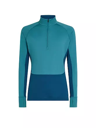 ICEBREAKER | Herren Unterzieh Zipshirt 200 Merino ZoneKnit | petrol